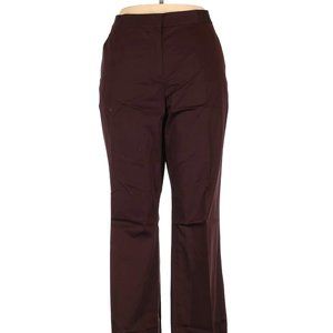 NWT St. John For Neiman Marcus Fudge Brown Cotton Blend Career Pants Size 12
